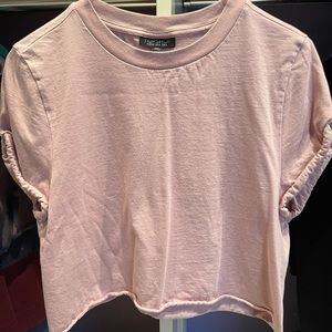 Topshop Pink Crop Top